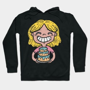 Cute laughing Cupcake Baking Girl - Funny Cake Dealer Gift Hoodie